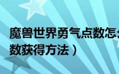 魔兽世界勇气点数怎么获得（魔兽世界勇气点数获得方法）