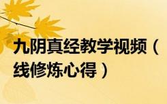 九阴真经教学视频（《九阴真经》九阴真经离线修炼心得）