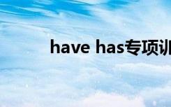 have has专项训练（have has）