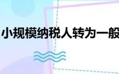 小规模纳税人转为一般纳税人注意事项有哪些