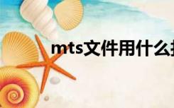 mts文件用什么打开（mts文件）