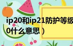 ip20和ip21防护等级什么意思（防护等级IP20什么意思）