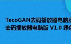 TecoGAN去码播放器电脑版 V1.0 绿色免费版（TecoGAN去码播放器电脑版 V1.0 绿色免费版功能简介）