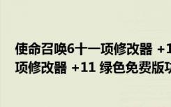 使命召唤6十一项修改器 +11 绿色免费版（使命召唤6十一项修改器 +11 绿色免费版功能简介）