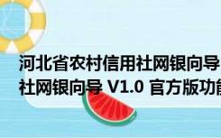 河北省农村信用社网银向导 V1.0 官方版（河北省农村信用社网银向导 V1.0 官方版功能简介）