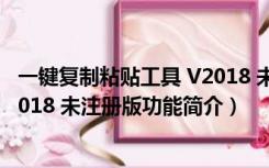 一键复制粘贴工具 V2018 未注册版（一键复制粘贴工具 V2018 未注册版功能简介）