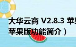 大华云商 V2.8.3 苹果版（大华云商 V2.8.3 苹果版功能简介）