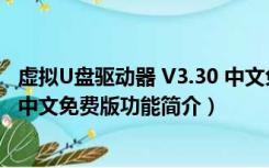 虚拟U盘驱动器 V3.30 中文免费版（虚拟U盘驱动器 V3.30 中文免费版功能简介）