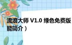 流浪大师 V1.0 绿色免费版（流浪大师 V1.0 绿色免费版功能简介）