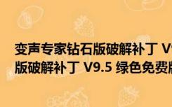 变声专家钻石版破解补丁 V9.5 绿色免费版（变声专家钻石版破解补丁 V9.5 绿色免费版功能简介）