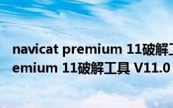 navicat premium 11破解工具 V11.0 免费版（navicat premium 11破解工具 V11.0 免费版功能简介）