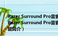 Razer Surround Pro雷音专业版 V2.0.29.2 免激活码版（Razer Surround Pro雷音专业版 V2.0.29.2 免激活码版功能简介）