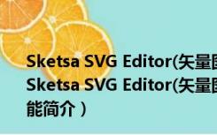 Sketsa SVG Editor(矢量图制作工具) V7.0.1 官方特别版（Sketsa SVG Editor(矢量图制作工具) V7.0.1 官方特别版功能简介）