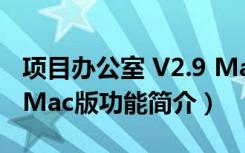 项目办公室 V2.9 Mac版（项目办公室 V2.9 Mac版功能简介）