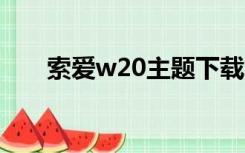 索爱w20主题下载（索爱w705主题）